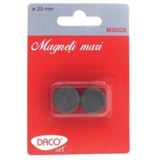 Magneti negri mari, diametru 20 mm, set 2 bucati