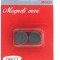 Magneti negri mari, diametru 20 mm, set 2 bucati