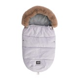 Sac termic de iarna pentru carucior Lorelli, captuseala polar, impermeabil, cu blanita detasabila, Luxe Grey