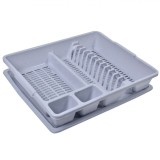 Suport pentru uscare vase, 46x38x8 cm, Alb