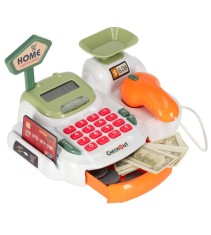 Set jucarie casa de marcat electronic cu 36 accesorii si scanner pentru copii