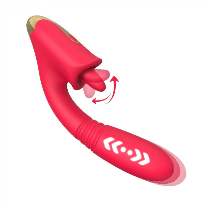 Vibrator Thrusting Condice Red