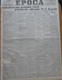 Ziarul Epoca, 26 octombrie 1899 ; Convalescenta printului Carol