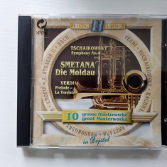 DD - CD compilatie muzica clasica, Ceaicovschi, Setana, Verdi, Mozart, Haydn,