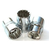 Cheie tubulară 24mm, 1/2 inch, Cr-V, profesională, multi-dinte