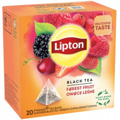 Ceai Negru Cu Fructe De Padure, Lipton, 20 x 1.2g