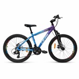 Cumpara ieftin Bicicleta copii DHS Terrana 2423, 24 inch, violet-albastru, model 2026