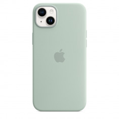 Husa de protectie telefon Apple pentru iPhone 14 Plus, Magsafe, Silicon, Succulent