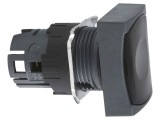 Comutator apăsare 16mm negru