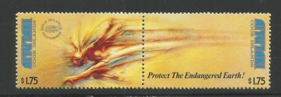 Aitutaki 1990 - Protecția mediului, serie neuzata foto