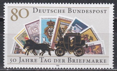 Germania 1986 - Ziua Timbrului, MNH foto