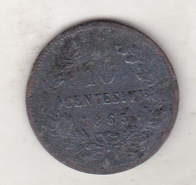 bnk mnd Italia 10 centesimi 1863 foto