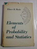 ELEMENTS OF PROBABILITY AND STATISTICS - ELMER B. MONDE