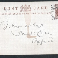 Great Britain 1889 Victorian Postal Stationery London Squared Circles D.301