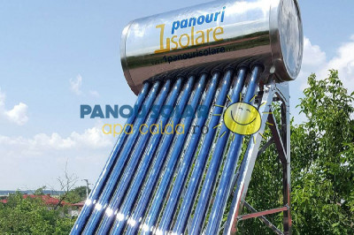 Kit Panou solar apa calda INOX presurizat 1ENERGY, 100 litri, 10 tuburi heat-pipe foto