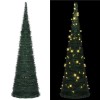 VidaXL Brad șnur de Crăciun artificial pop-up pre-iluminat verde 150cm 321523