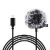 Microfon lavaliera Puluz PU425, 1.5m USB-C / Type-C