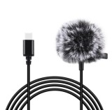 Microfon lavaliera Puluz PU425, 1.5m USB-C / Type-C