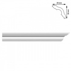 Set 62 buc. Bagheta colturi, 50x50 mm, 2 m