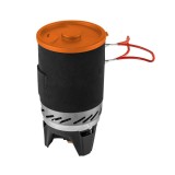 Aragaz camping, portabil, cu gaz, aprindere piezo, 3 in 1, 2200 W, inox, cu oala, NEO, Arzator