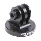 Adaptor Surewo din aluminiu pentru fixare camerei GoPro Hero 13,12,11,10,9,8,7,6 pe filet 1/4 pentru trepied
