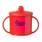 Cana Tommee Tippee Basics First Cup 190 ml Rosu