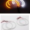 Angel Eyes Cotton Bmw seria 3 E46 alb si semnalizare galbena far fara lupa &reg; ALM