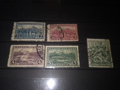 TIMBRE CEHOSLOVACIA 1927 foto