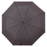 Umbrelă de ploaie pliabilă, neagră cu inimi roz, 23 cm, CMCLASS