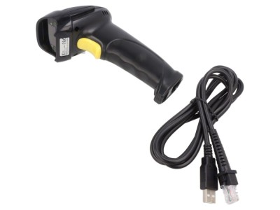 Cititor coduri de bare USB 1D negru foto