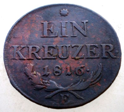 7.165 AUSTRIA 1 EIN KREUZER 1816 E foto