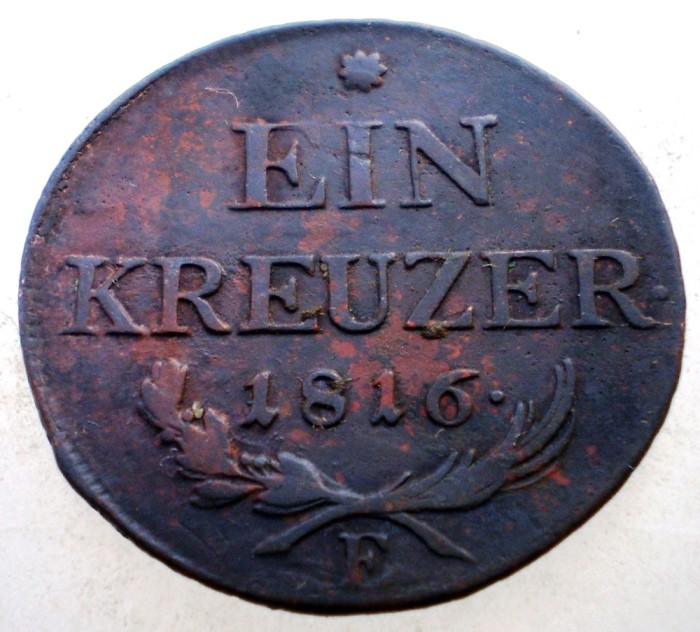 7.165 AUSTRIA 1 EIN KREUZER 1816 E
