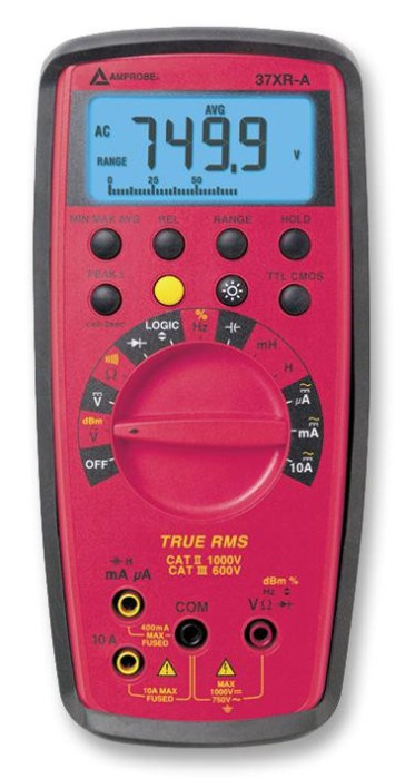multimetru digital, BEHA-AMPROBE, 37XR-A, 0.1...1000mV-1kV, 0.01...100&micro;A-10A
