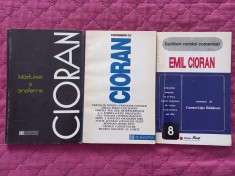 EMIL CIORAN - MARTURISIRI SI ANATEME + CONVORBIRI CU CIORAN + EMIL CIORAN COMENTAT DE CARMEN-LIGIA RADULESCU