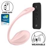 Vibrator Special Portabil Ribbed Petal, Roz