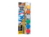 Acuarele tempera Carioca Metalic 6 culori x 25 ml + pensula pe blister