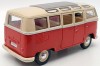 Macheta Volkswagen Transporter Samba bus 62 scara 1/24 rosu