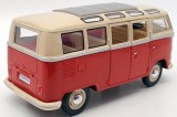 Macheta Volkswagen Transporter Samba bus 62 scara 1/24 rosu