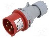 Conector alimentare AC, IEC 60309, IP44, 16A, 0,4kV, 4 pini, TAIZHOU BAOLUDA ELECTRIC - QX-252