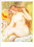 AMS - ILUSTRATA PIERRE-AUGUSTE RENOIR - THE FAIR-BAIRED BATHER, NECIRCULATA