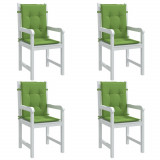 Perne scaun spatar scund 4 buc. melanj verde 100x50x4 cm textil GartenMobel Dekor, vidaXL