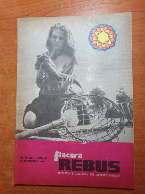 revista flacara rebus 15 septembrie 1982- 4 rebusuri completate din 19 foto