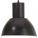 VidaXL Lampă suspendată, negru, 28,5 cm, 25 W, E27, rotund