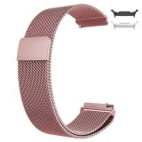 Curea metalica compatibila Samsung Galaxy Watch8 44mm, Milanese Loop, Roz