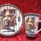 SET PORTELAN FINE ROYAL CU MODEL EGIPTEAN CEASCA / CANA CEAI CU FARFURIE