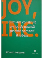 Richard Sheridan - Joy, INC. - Cum am construit un loc de munca pe care oamenii il iubesc (Editia: 2014) foto