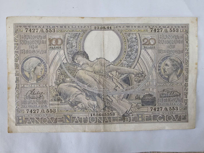 Belgia 100 Francs 1941