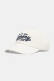 Tommy Jeans șapcă de baseball din bumbac culoarea alb, AM0AM13550