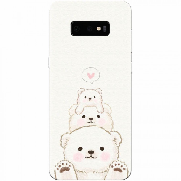 Husa silicon pentru Samsung Galaxy S10 Lite, Family Bear