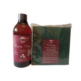 Prep&#039;N&#039;Shine-Pure Tung Oil &amp; Hand Pad&rsquo;s Medium Abrasive verde, 500 ml